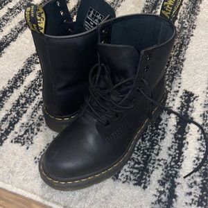 Doc Marten leather combat boots